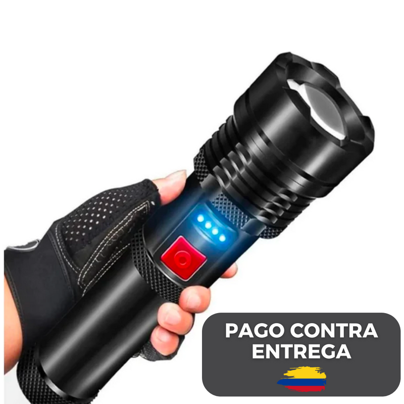 Linterna MILITAR Laser Pro Titanium® resistente al agua: la más potente del mundo