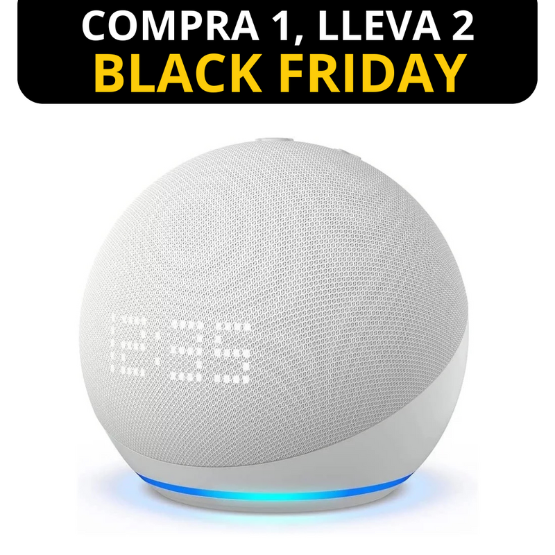 Alexa Echo Dot (5ª Generación) con Reloj Compra 1, lleva 2 | QUEDAN 6 UNIDADES - CIERRE DE LA TIENDA - CONTRA ENTREGA ENVÍO GRATIS