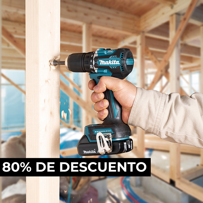 KIT MAKITA ORIGINAL: QUEDAN 6 UNIDADES TALADRO DE PERCUSION DE ALTO IMPACTO + CAJA DE HERRAMIENTAS CON 108 PIEZAS + 20 BROCAS DE TITANIO - CIERRE DE LA TIENDA - CONTRA ENTREGA ENVÍO GRATIS